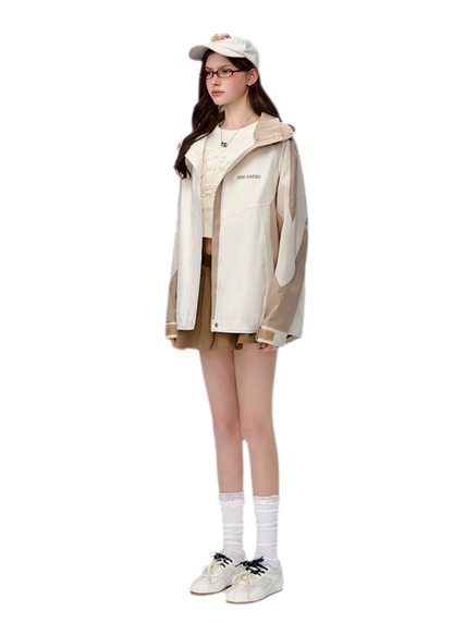 Colorblock Bear Windbreaker