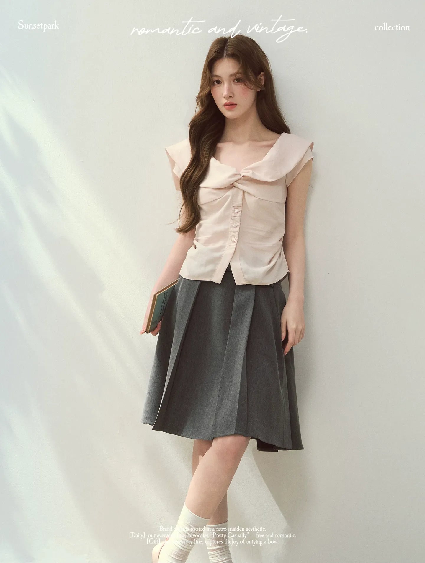 Lyocell V-Neck Blouse