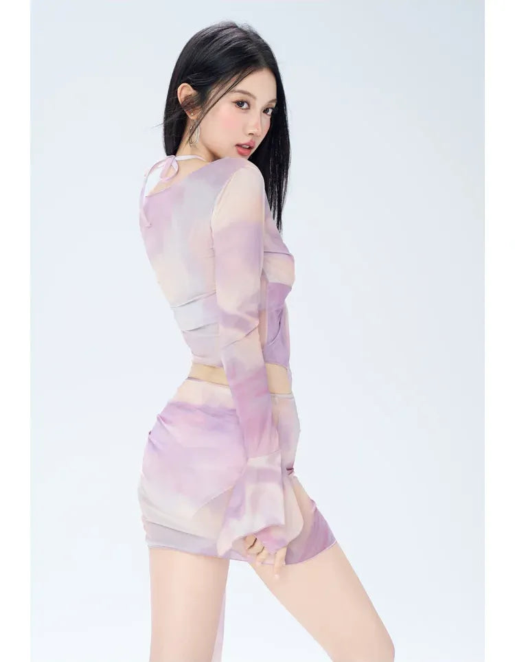 Sheer Layered Swim Set