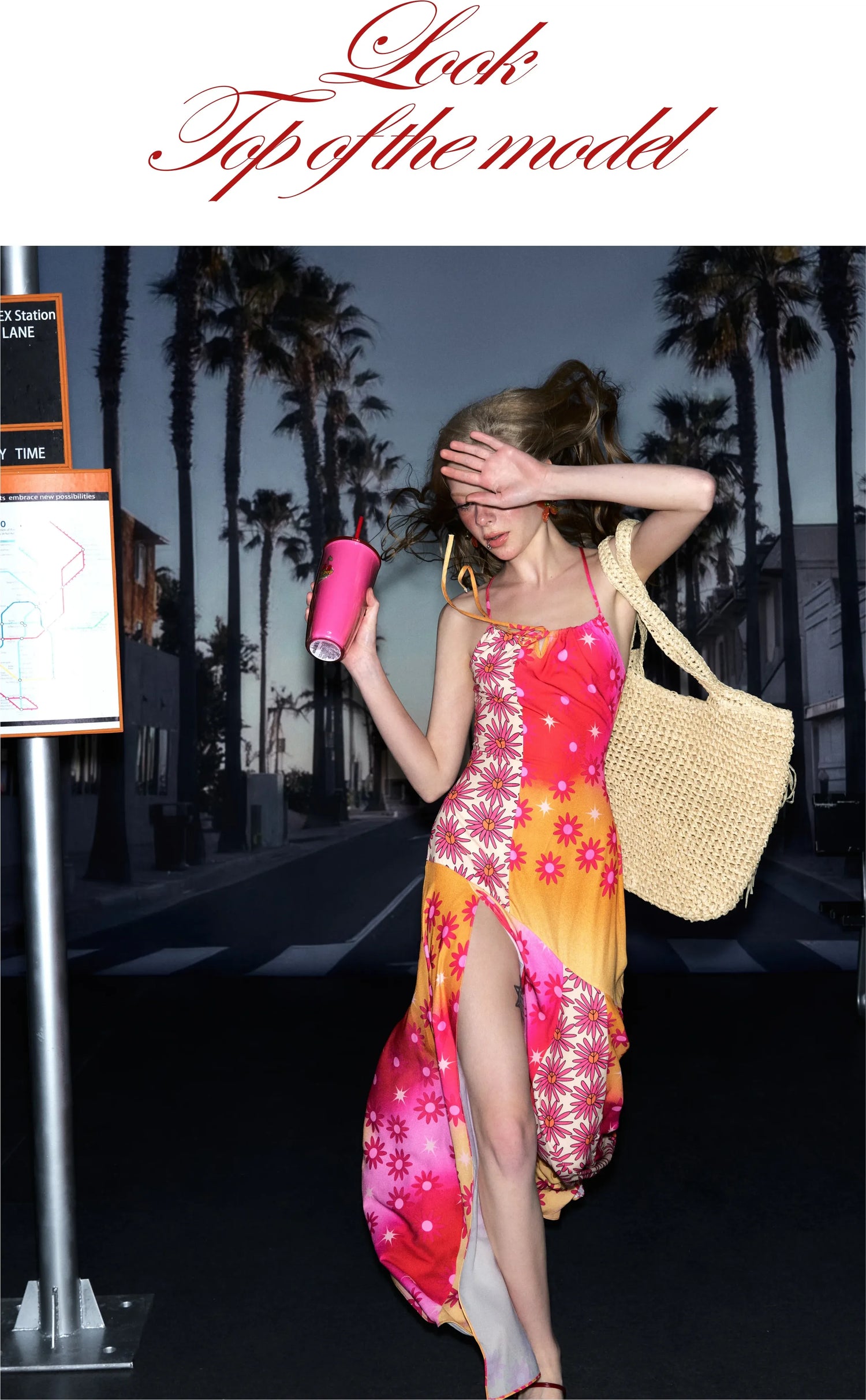 Printed Slit Maxi Dress
