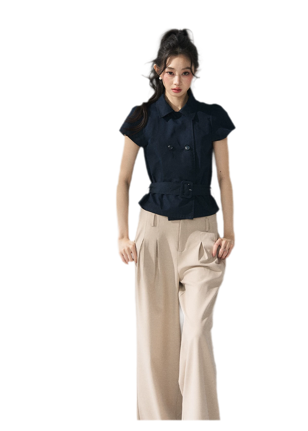 Blazer Inspired Waist T-shirt