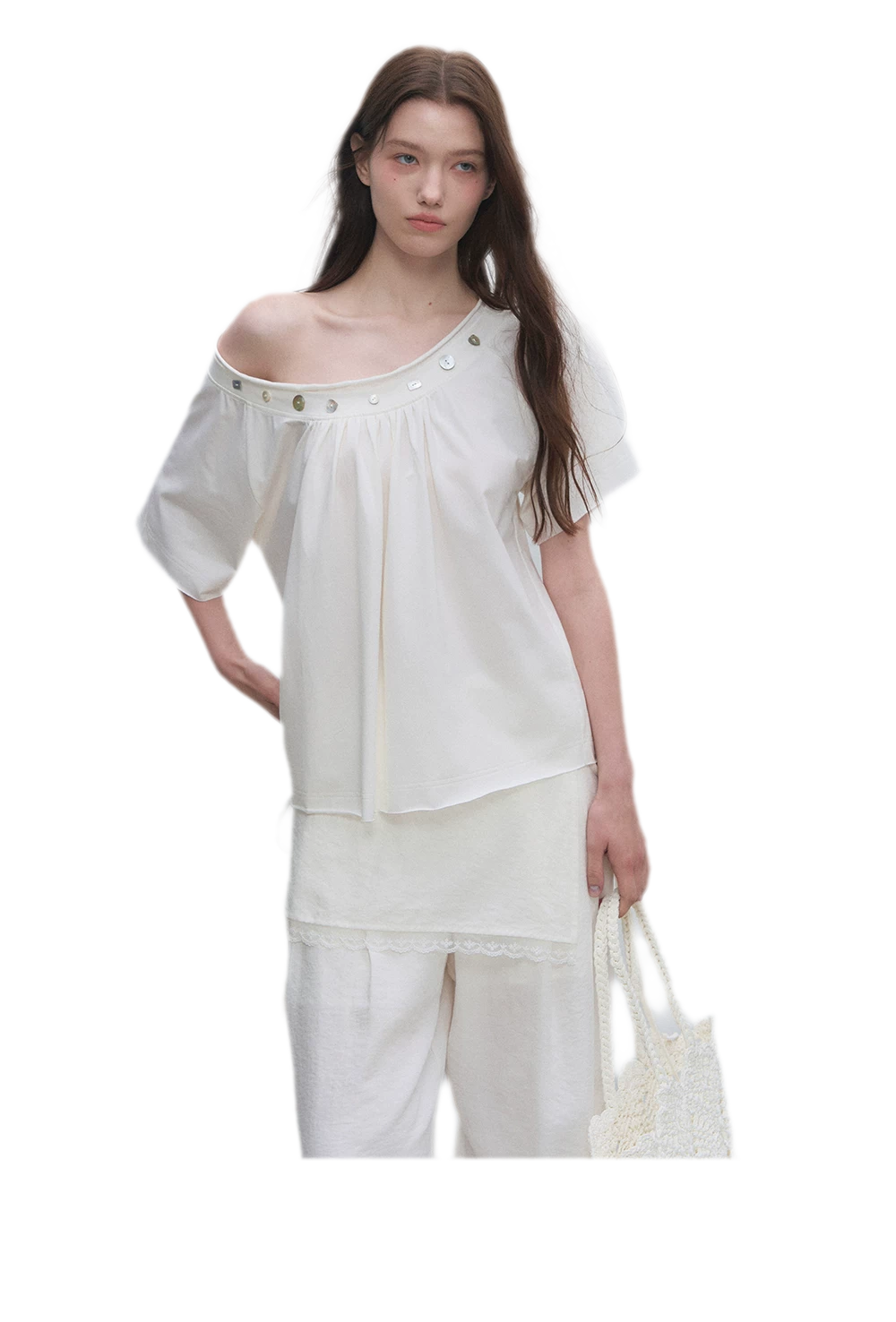 Modal Asymmetric Draped Top