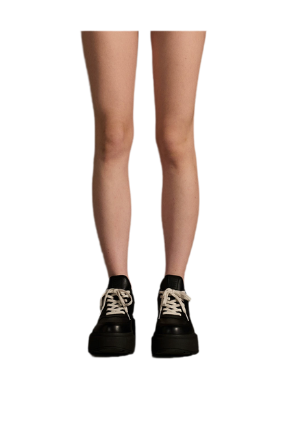 Leather Platform Running Shoes
