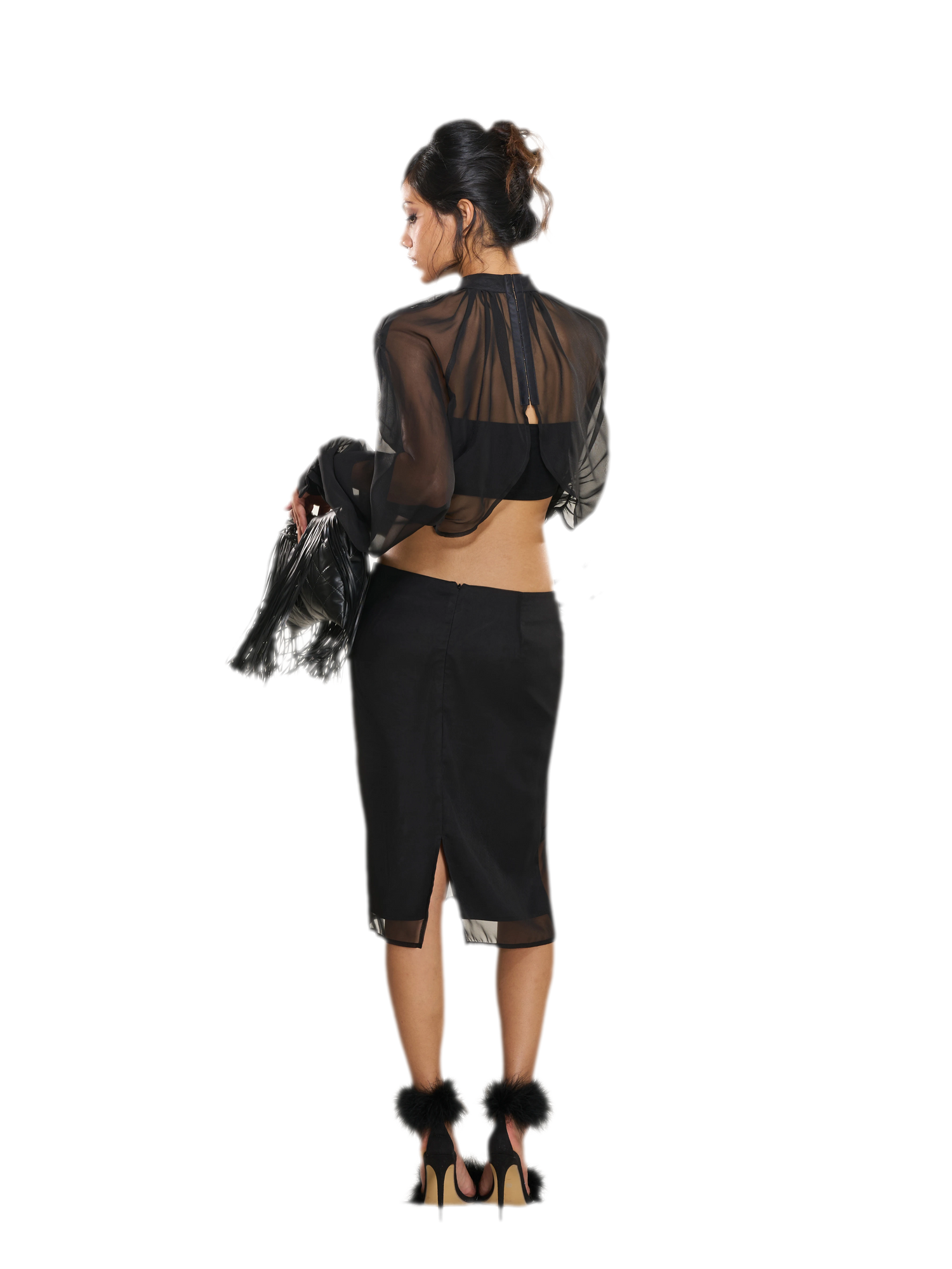 Stretch Button Bandeau Top