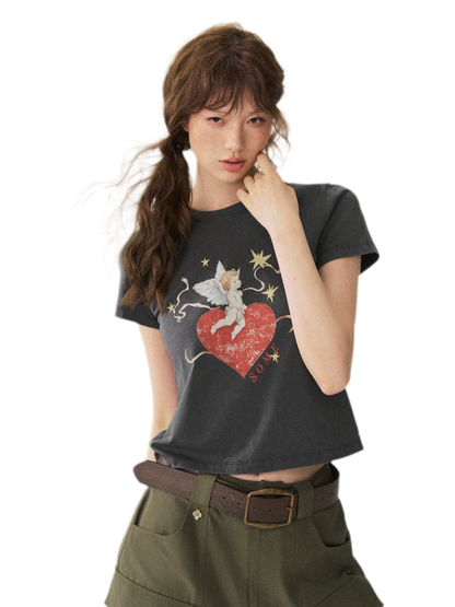 Cupid Heart Graphic Tee