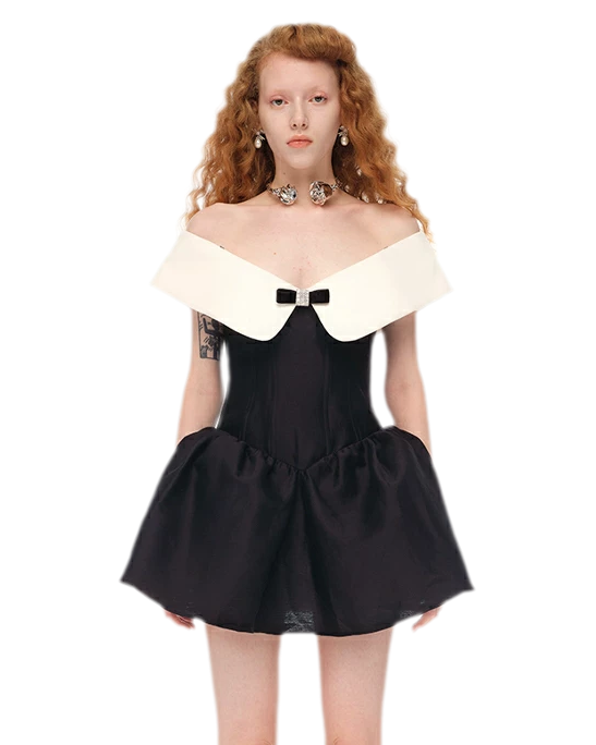 Off-Shoulder Short Dress