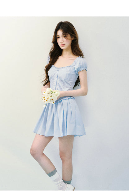 Sea Salt Afternoon Striped Tea Dress