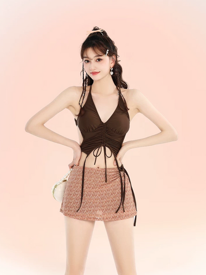 Split Skirt Bikini Set