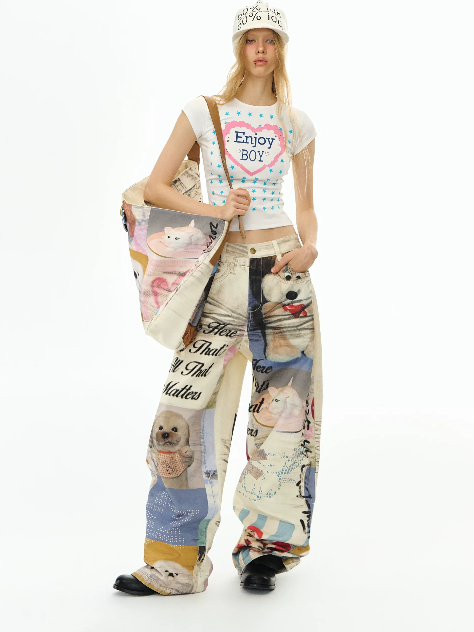 Star Print Regular Tee