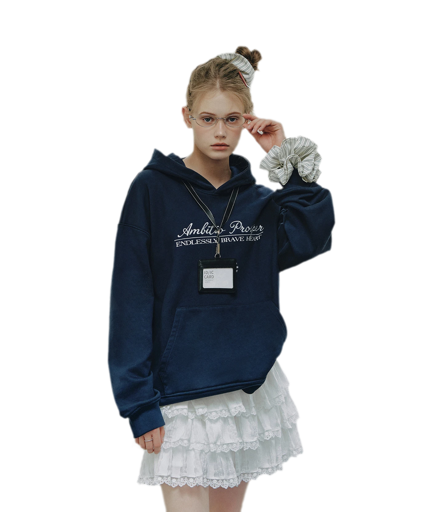 Embroidered Cotton Hooded Sweatshirt