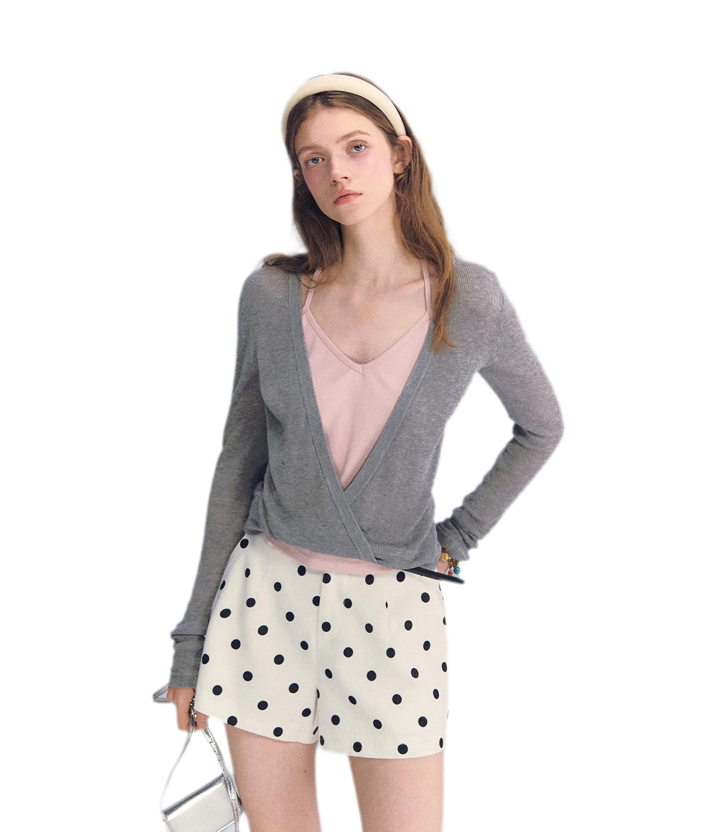 Lyocell Faux Two Knit
