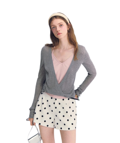 Lyocell Faux Two Knit