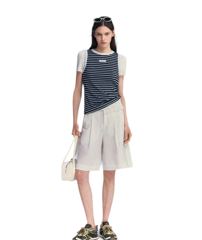 Faux Two-Piece Tee