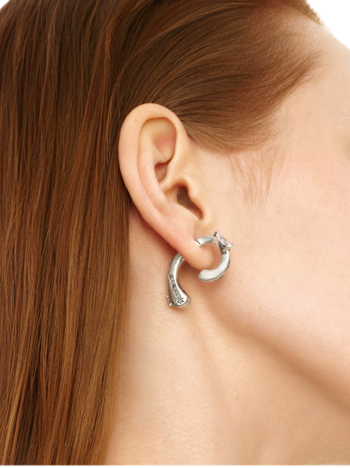 Vintage Gold &amp; Silver Zircon Earrings