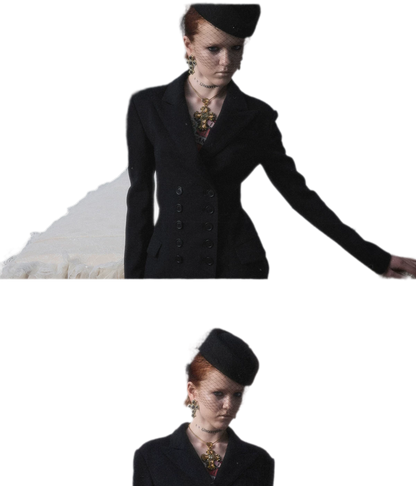 Wool Blend Tailored Blazer