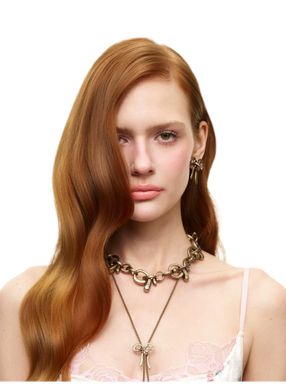 Vintage Bow Choker Necklace