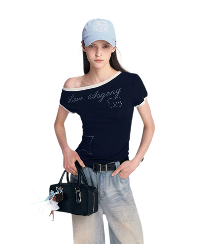 Lyocell Off-Shoulder Tee