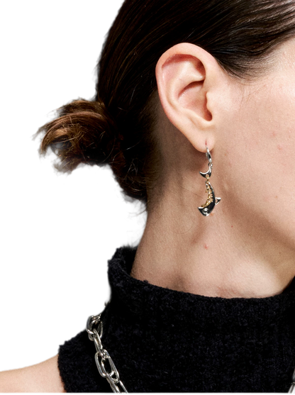 Vintage Fishbone Chain Earrings