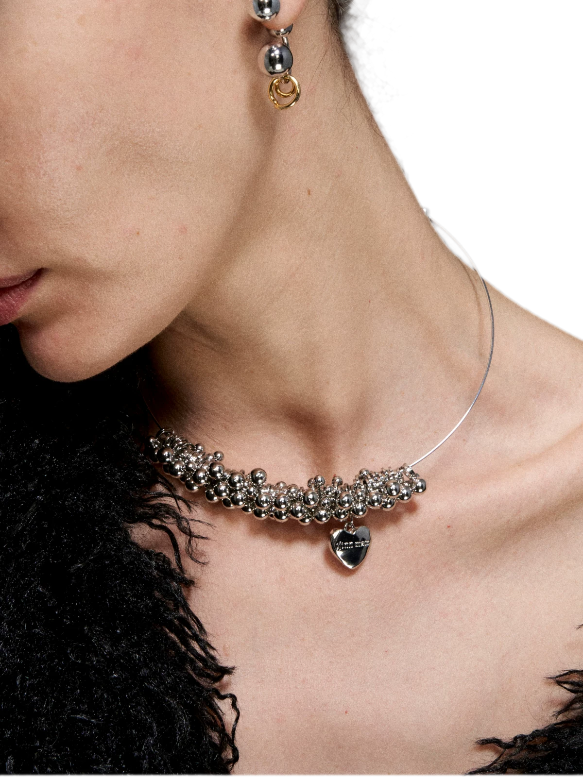 Silver Heart Pendant Necklace