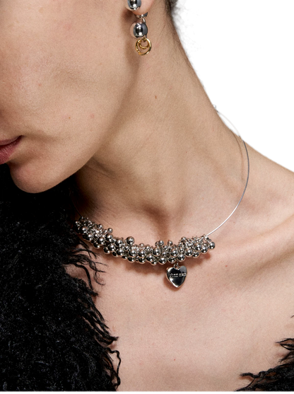 Silver Heart Pendant Necklace