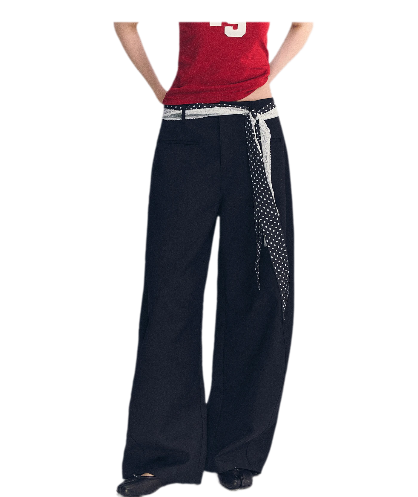 Lace Belt Pants