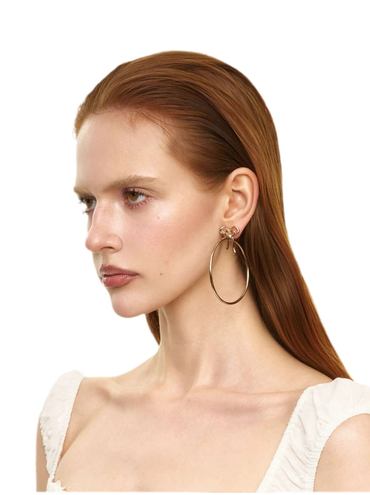 Vintage Rhinestone Bow Earrings