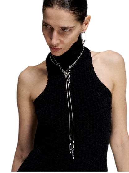 Punk Fishbone Necklace
