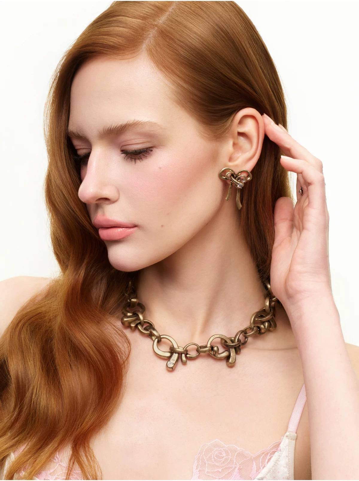 Vintage Bow Choker Necklace