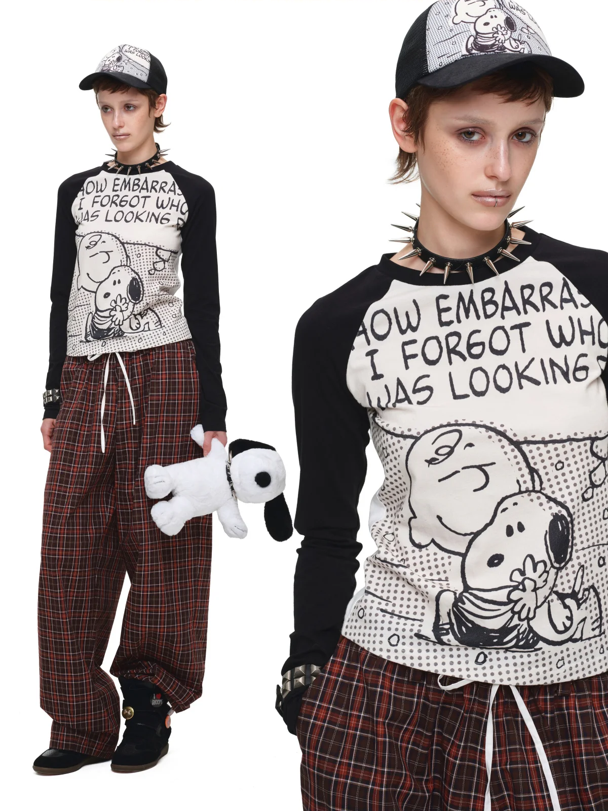 Contrast Raglan Graphic T-Shirt