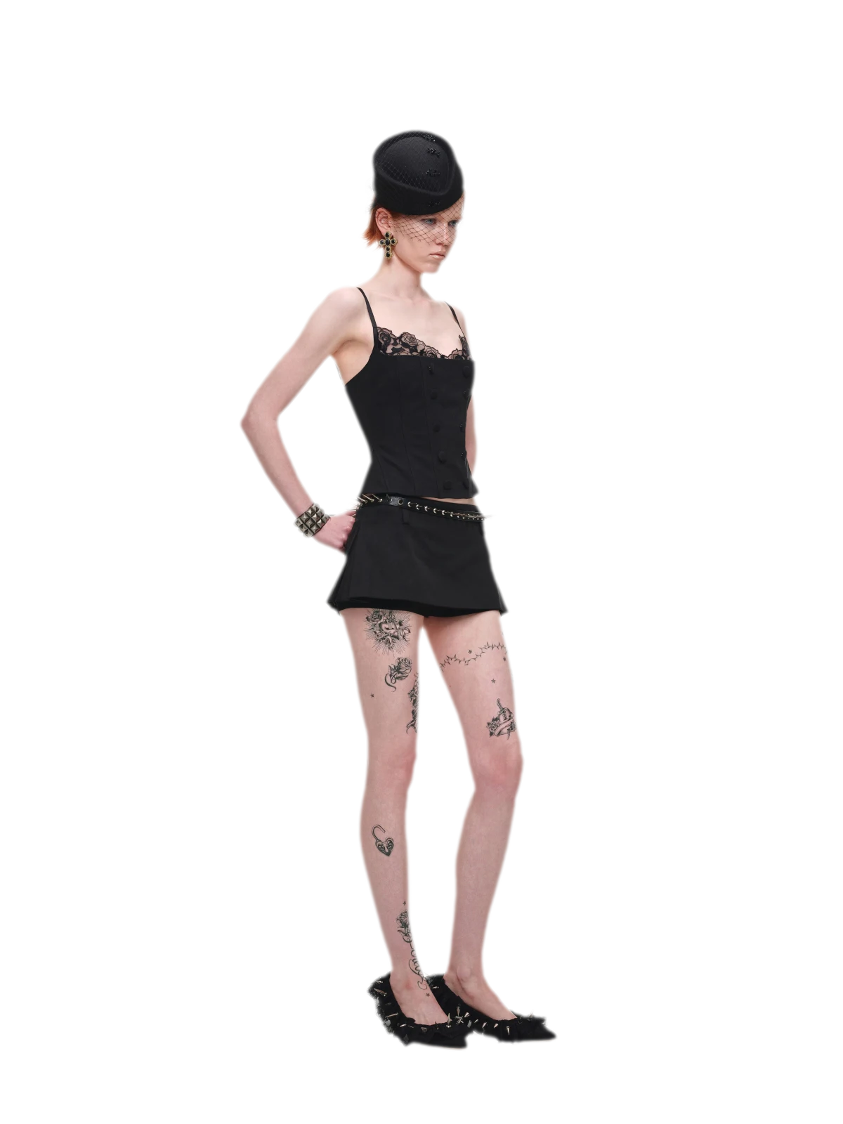 Structured A-Line Mini Skirt