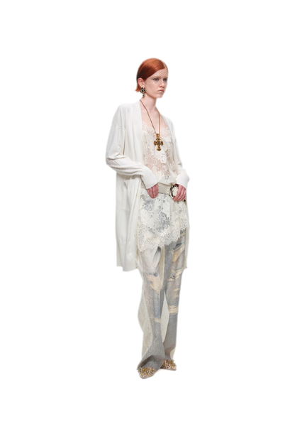 Burnout Frame Knit Cardigan