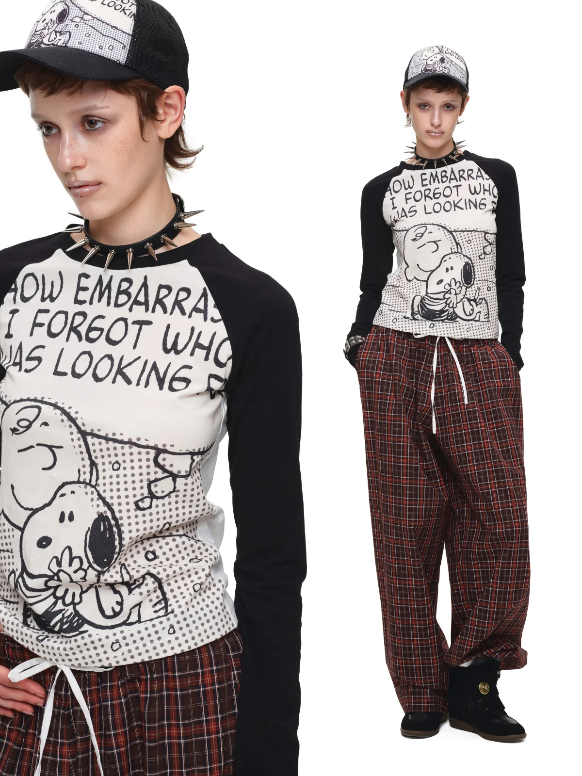 Contrast Raglan Graphic T-Shirt