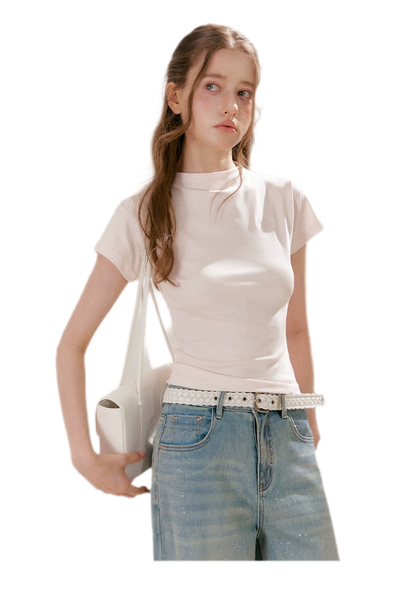 Mock Neck Tee