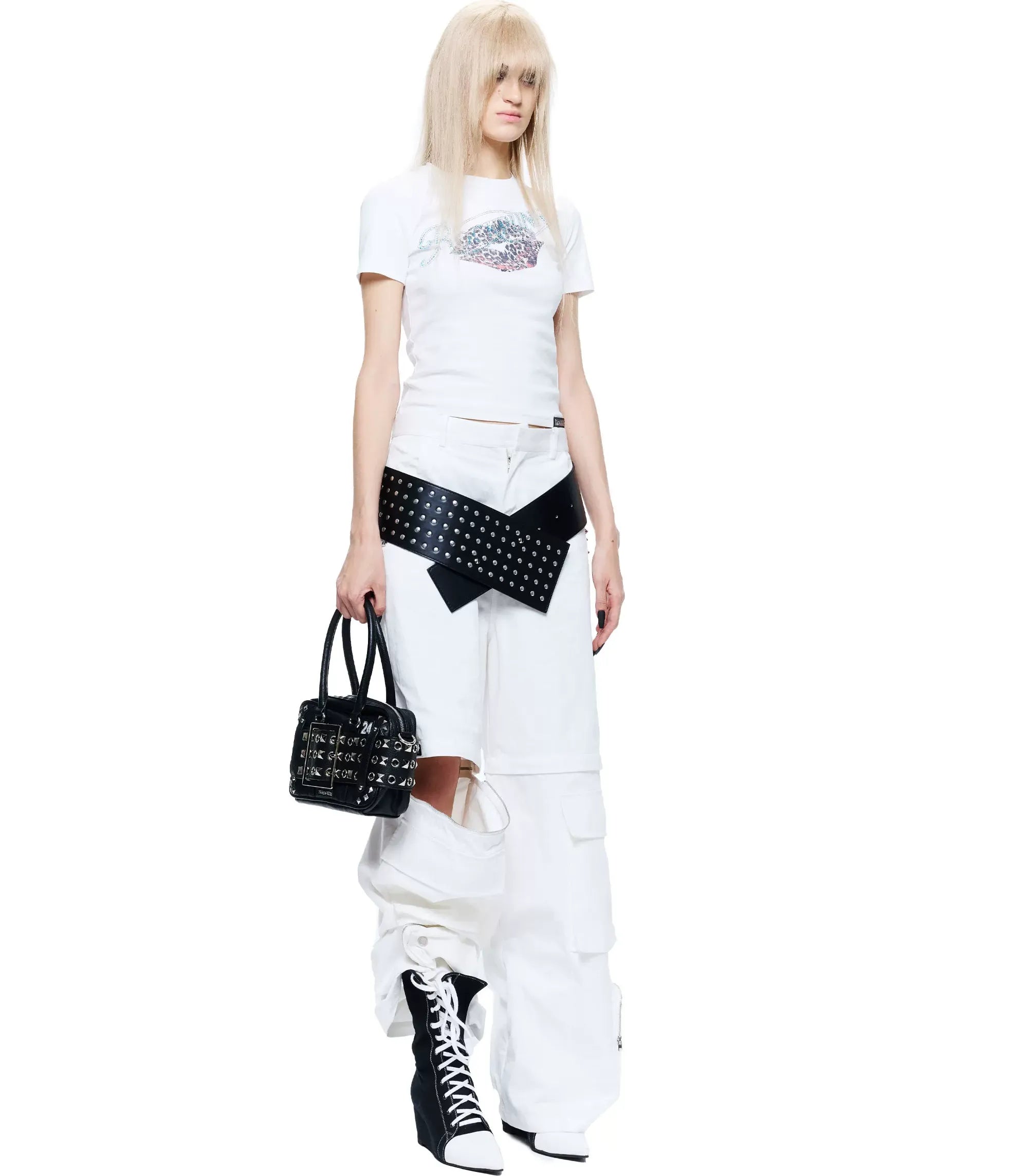Rhinestone Graphic Slim Tee