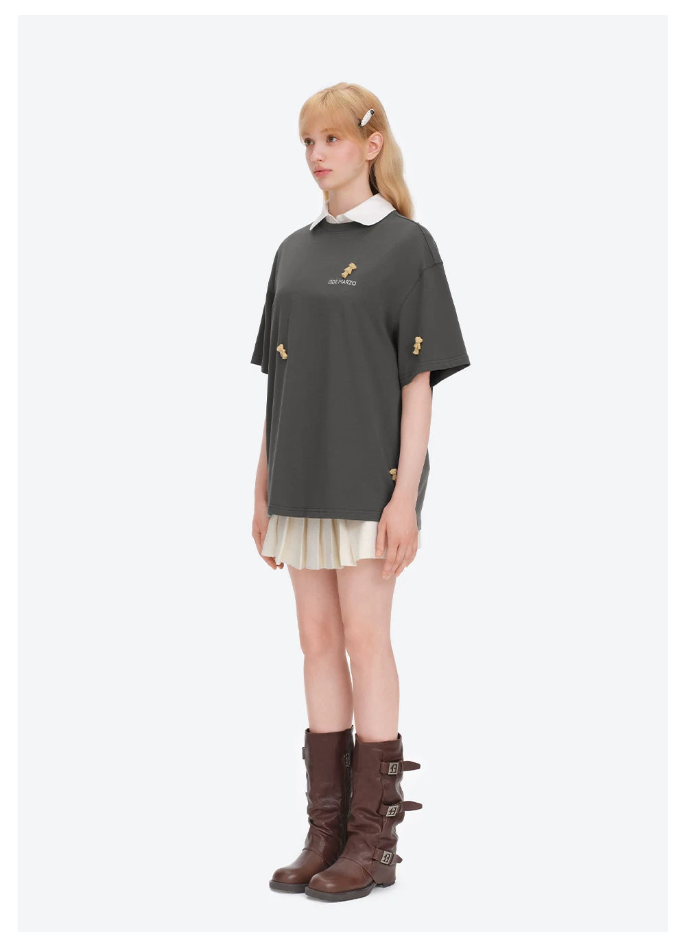 Unisex 2026 Spring/Summer Plush Bear T-Shirt