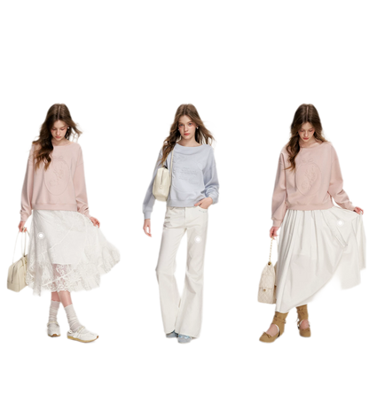 Modal Embossed Sweatshirt