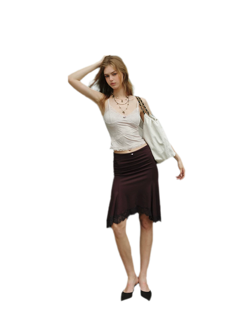 Lace Velvet Cami Top