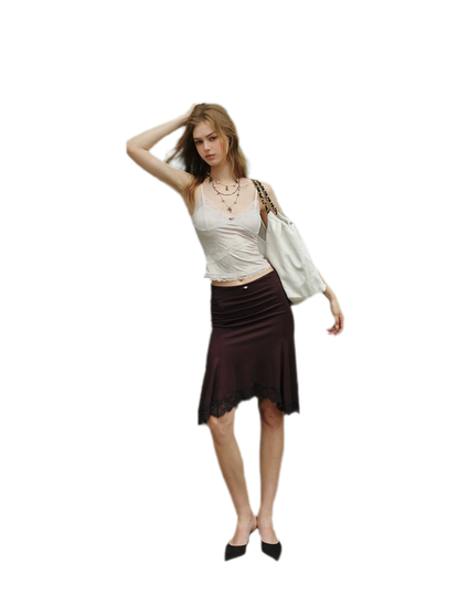 Lace Velvet Cami Top