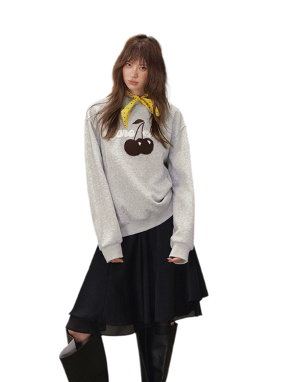 Cherry Letter Sweatshirt