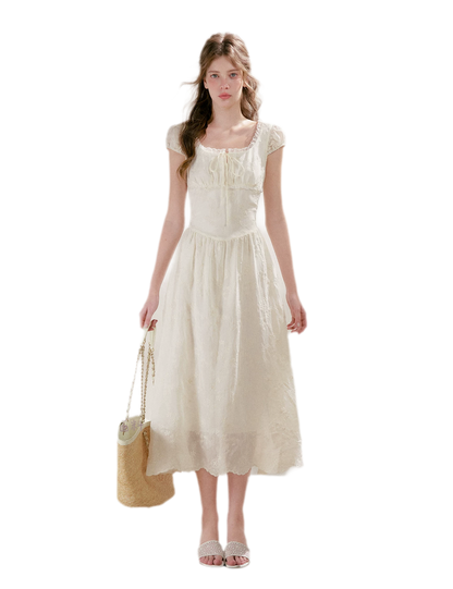 Lace Embroidered Midi Dress