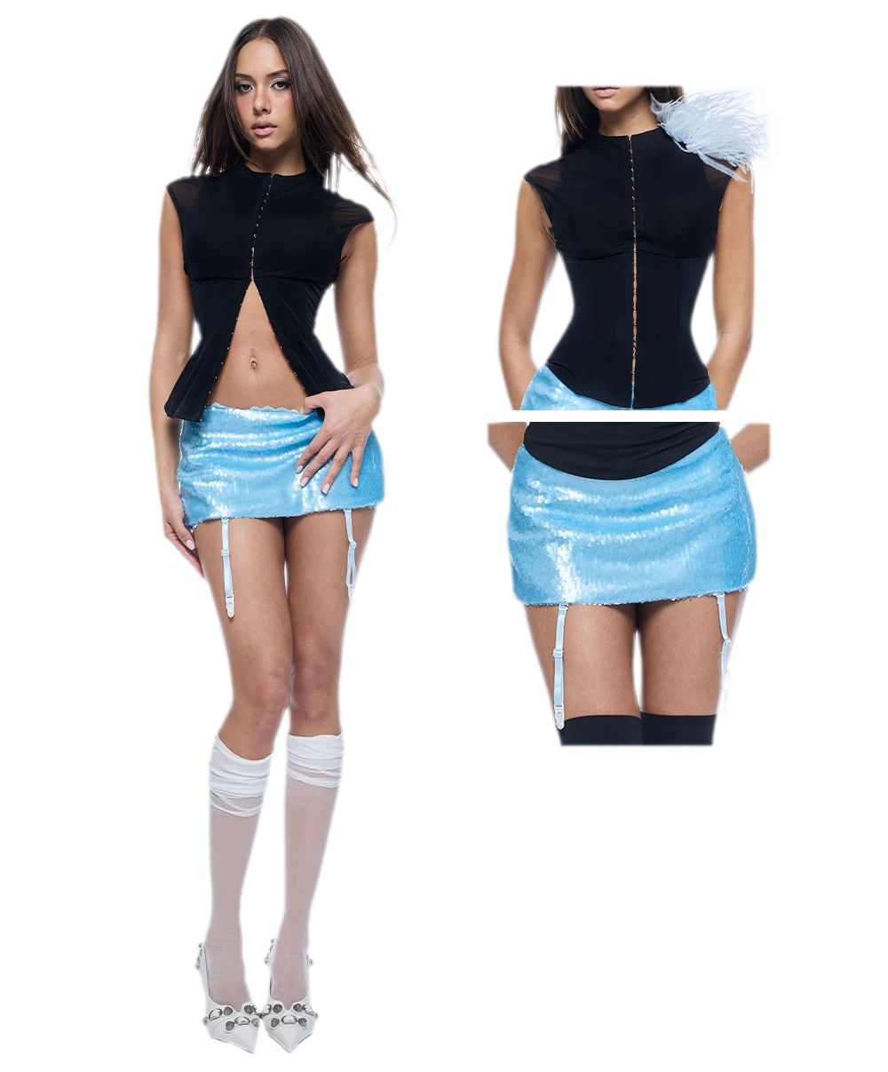 Structured Fishbone Corset Top