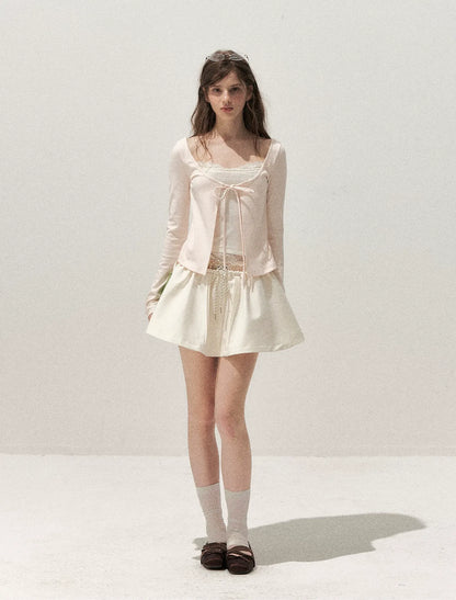 Lace Layered Long-Sleeve T-Shirt