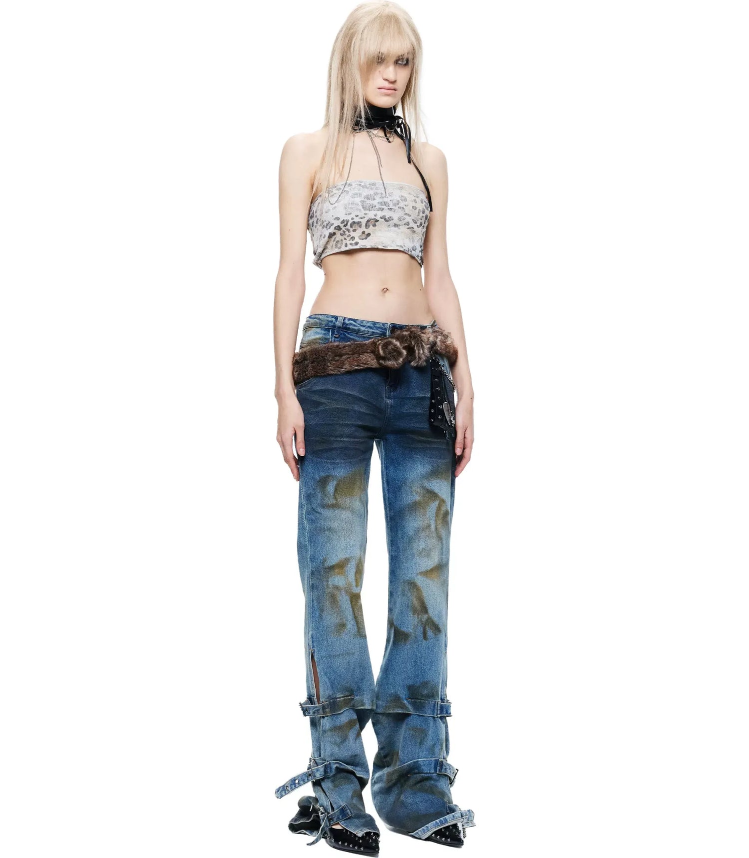 Punk Bandeau Crop Top