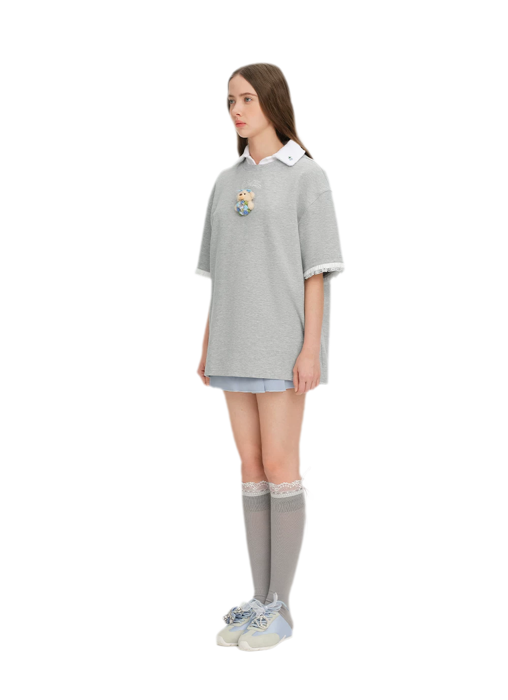Bouquet Bear Print T-shirt