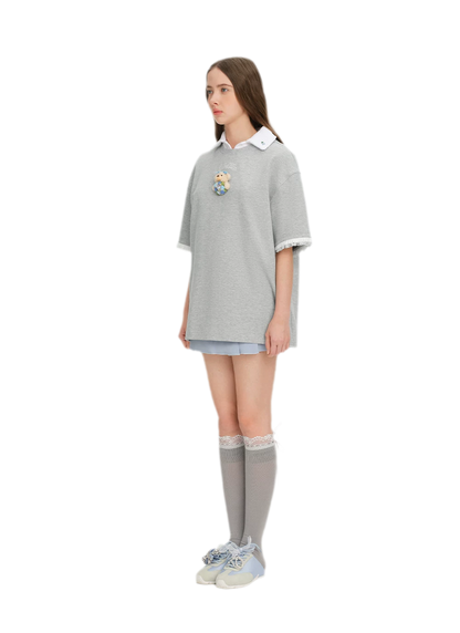 Bouquet Bear Print T-shirt