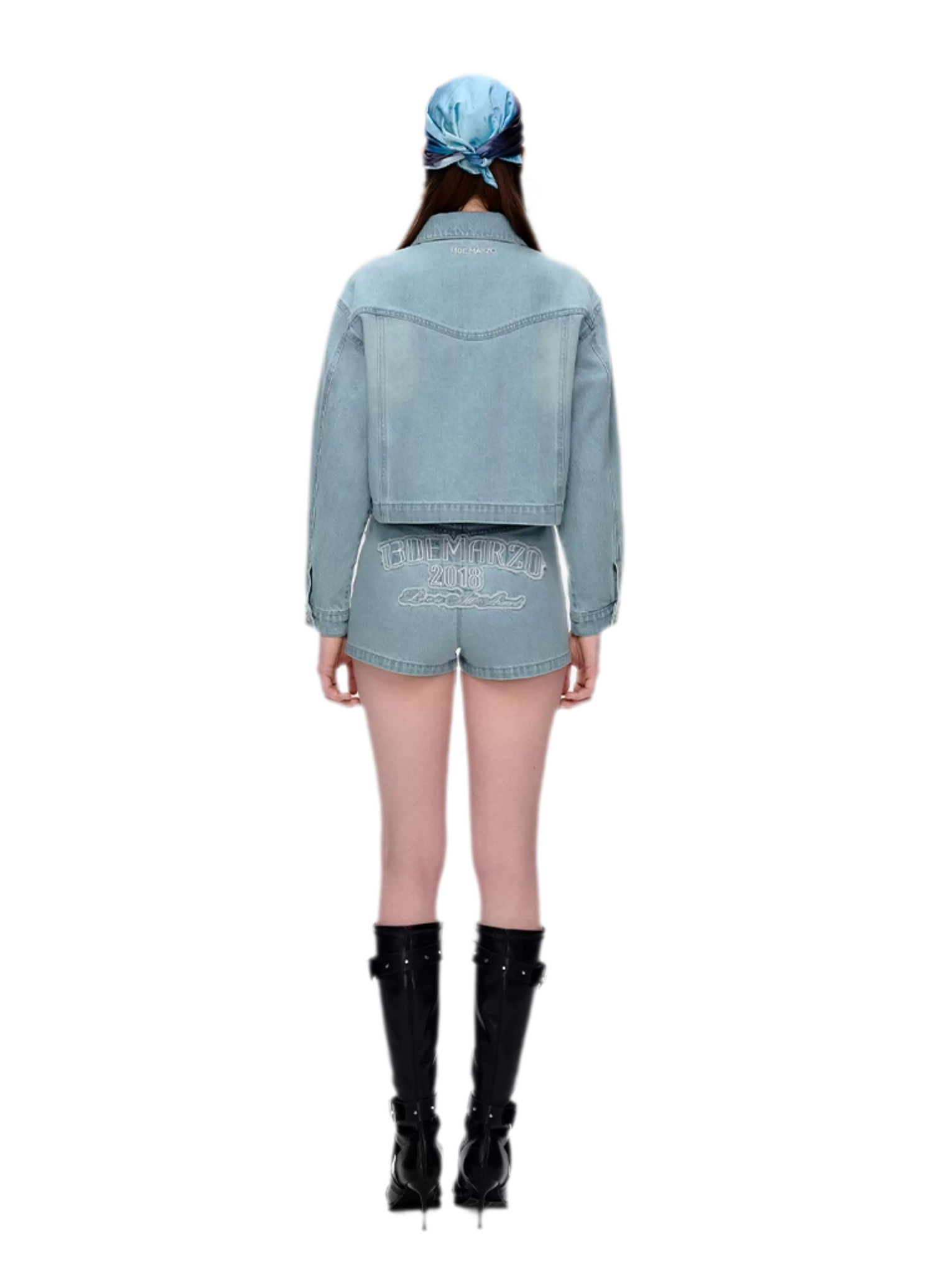 Bear Denim Zipped Shirt