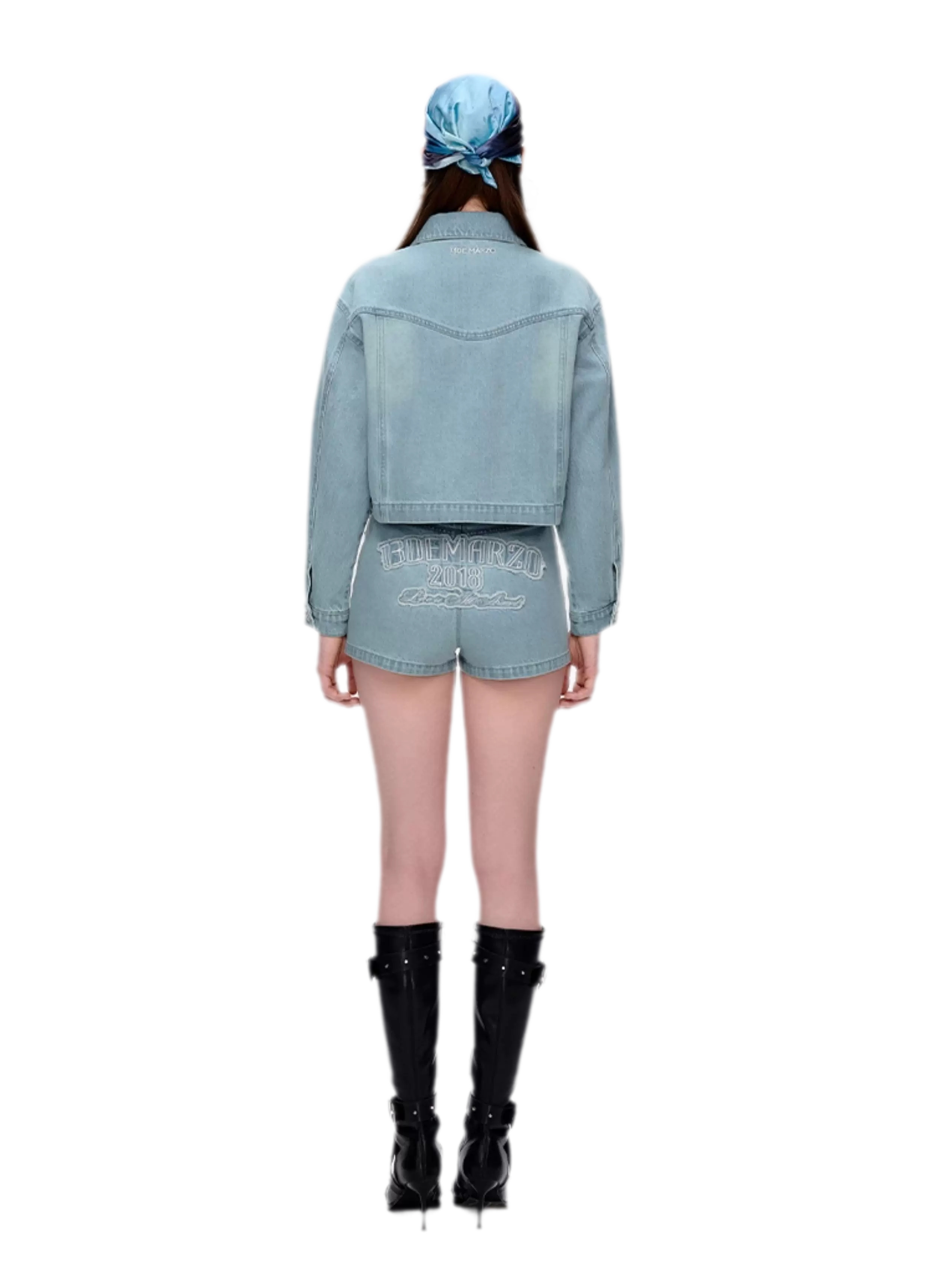Bear Denim Zipped Shirt