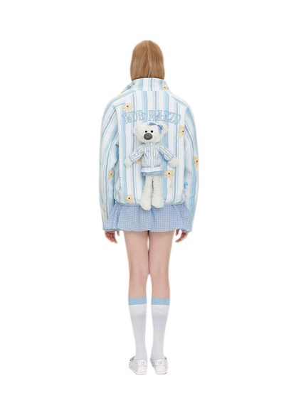 Printed Fleece Raglan Jacket