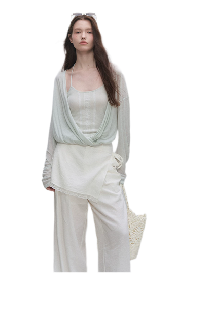 Lyocell Linen Lantern Sleeve Set