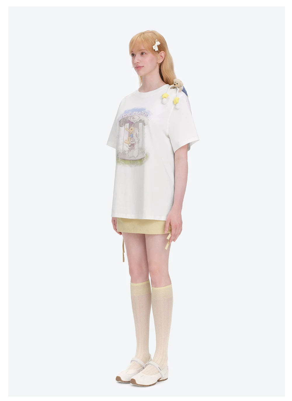 Carousel Print Loose T-shirt
